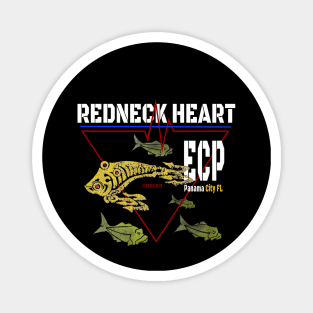 Redneck Heart Florida Beach Magnet